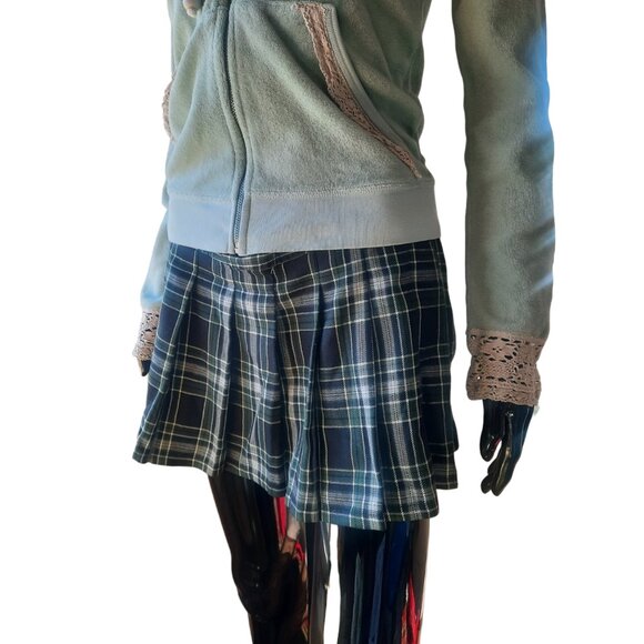 Vintage Y2K Lip Service Plaid Pleated Mini Skirt | Made in USA | Size Medium - Picture 7 of 16